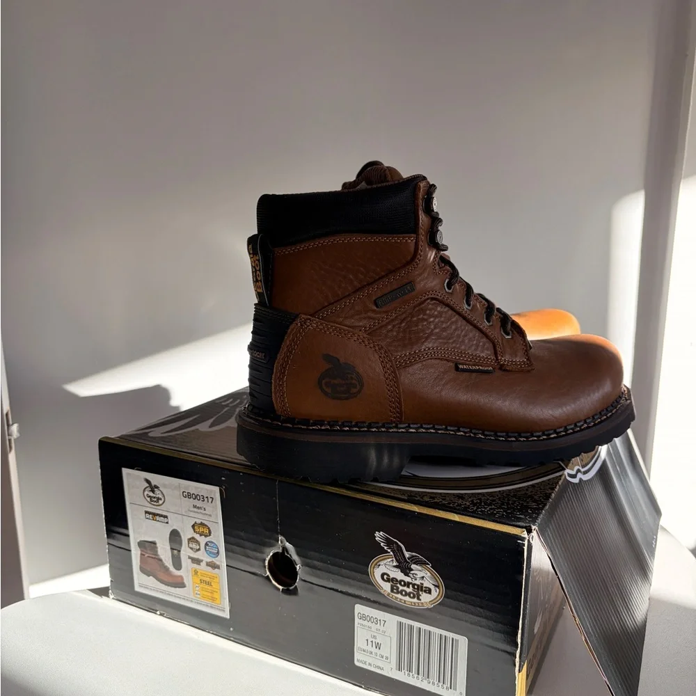 Georgia Boot oil size box